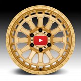 Black Rhino Raid Gold Custom Truck Wheels 4